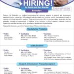 HIRING! Vaccines R&D  Reliance Life Sciences Nashik and Navi Mumbai