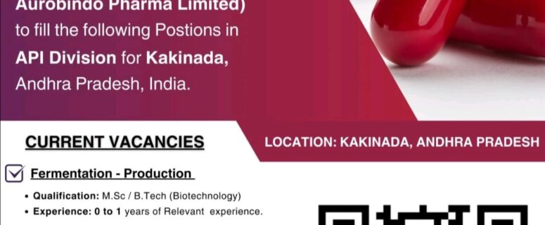 Hiring Candidates for LYFIUS PHARMA KAKINADA, ANDHRA PRADESH